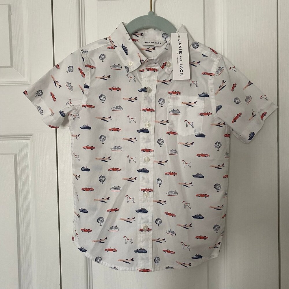NWT Janie and Jack boys shirt 4T